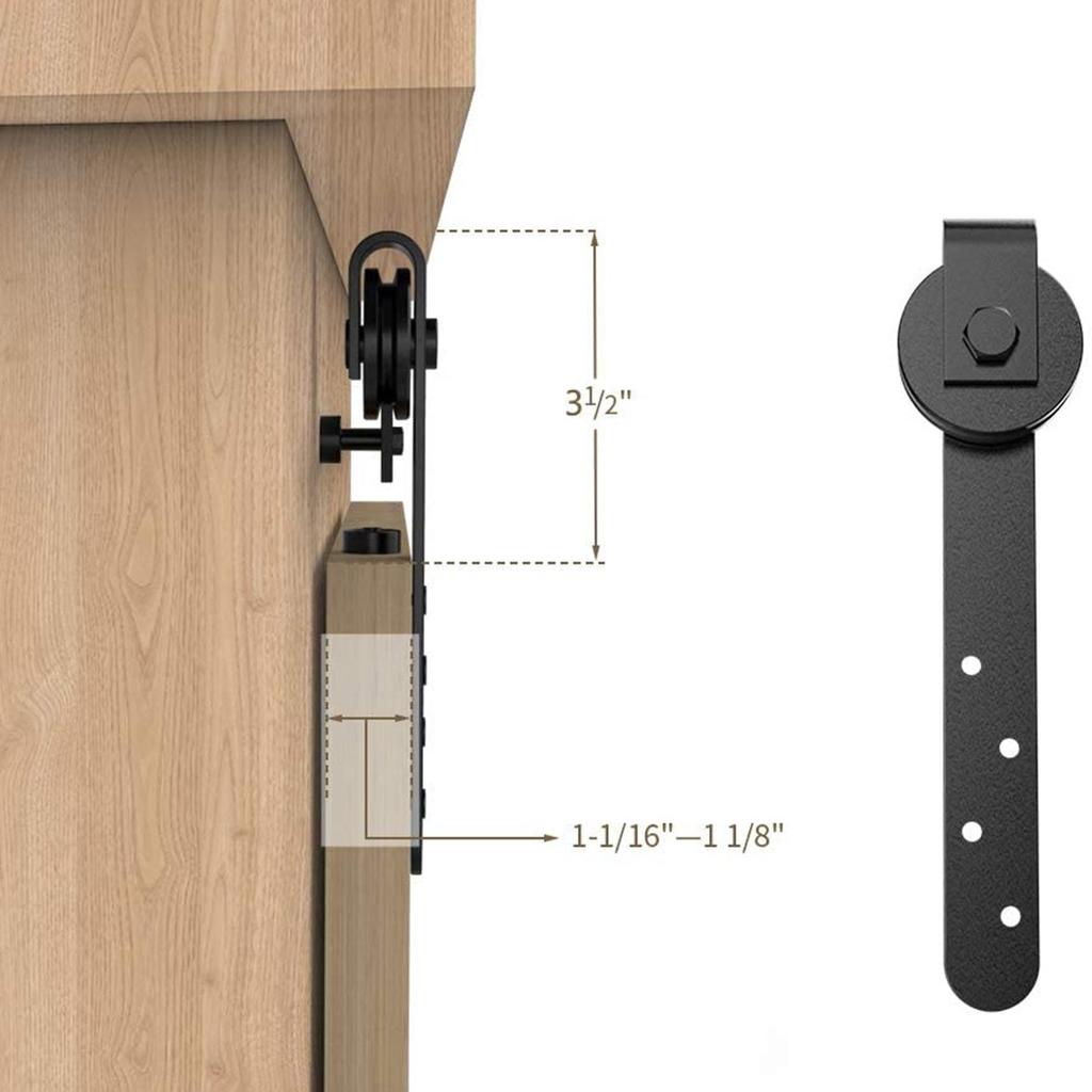 Комплекты фурнитуры для раздвижных дверей амбара Комплект направляющих для шкафов Комплект направляющих для бесшумных раздвижных дверей Система подвесных колесных направляющих