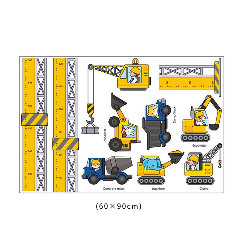 Мультяшные животные Измеритель роста Наклейка на стену Динозавр Панда Наклейка на стену для детской комнаты Детская Измерительная линейка роста Таблица роста