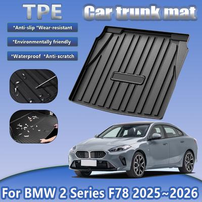 TPE Car Trunk Mat For BMW 2 Series F78 2025 2026 Rubber Dirt-resistant Trunk Storage Pad Boot Carpet Rug Auto Accessories P5