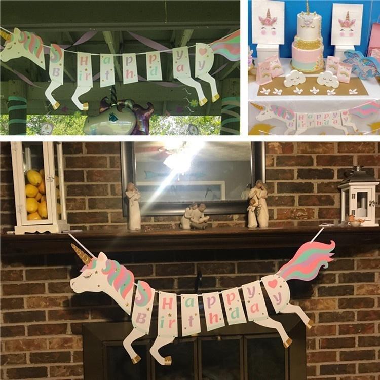 1 комплект симпатичных баннеров «сделай сам» с днем рождения, праздничные атрибуты, украшения с блестками для детского душа