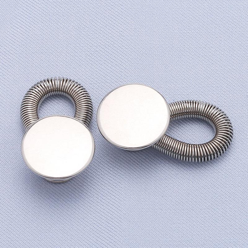 Waist Expansion Button Artifact Metal Nail-free Seam-free Button Removable Adjustable Telescopic Button Jeans Extension Button
