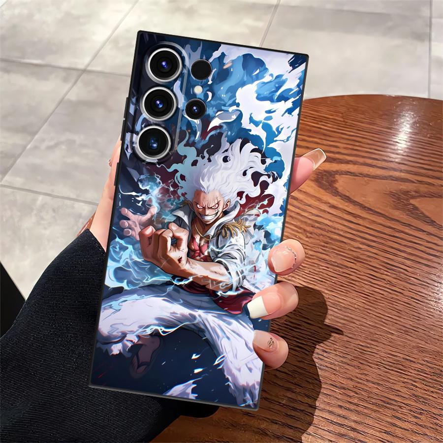 Funda Phone Cover Case for Samsung Galaxy S24 Plus S21 FE S25 Ultra S10 S9 S23 S20 Note 20 Ultra 8 9 10 One Piece Luffy Cool