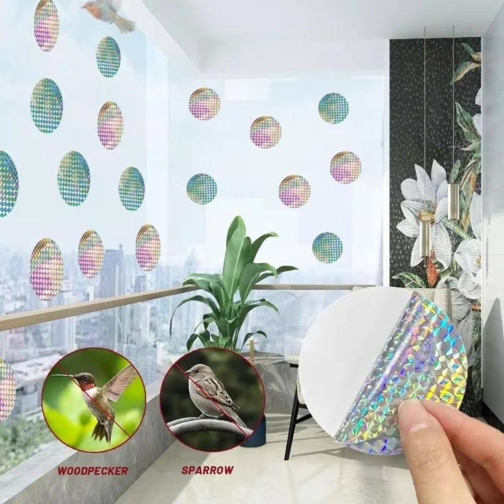 20pcs Reflective Bird Repellent Sticker Garden Bird Control Anti Bird Scare Tape Keep Birds Away