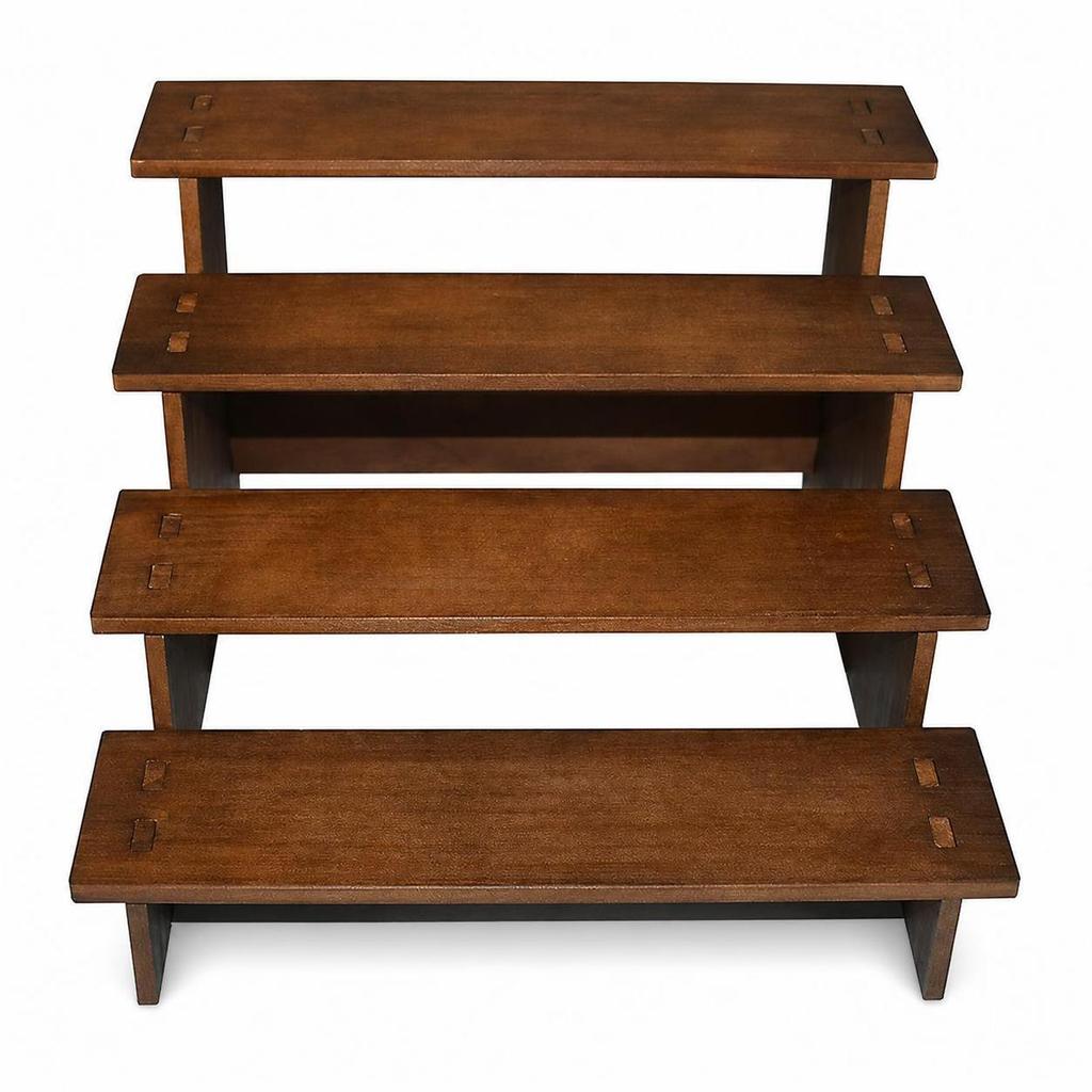 Solid Wood Tiered Display Stand for Bracelets and Hairpins