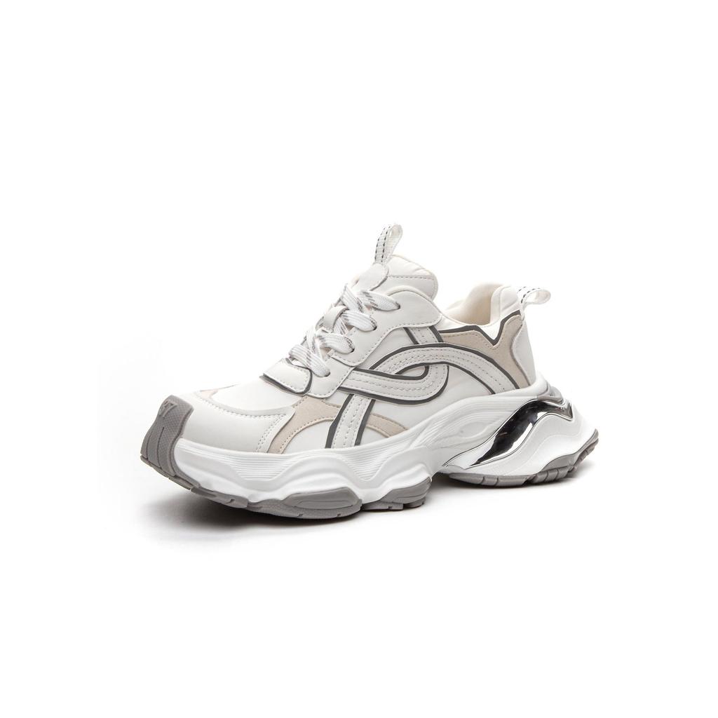 Leather Thick-soled Heightening Casual Shoes Women's 25 Spring and Summer Retro Fashion Sports Dad Shoes Women's Shoes Children's Versatile Trend