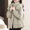 Women's Winter Cotton-padded Jacket Short Fashion Korean Version of Loose Hooded Thickening To Keep Warm Down Cotton-padded Jacket