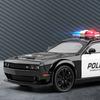 Большая полицейская машина Hellcat Металлическая игрушечная машина Мальчик Американский Challenger Мускул-кар Модель автомобиля Подарок Настольное украшение