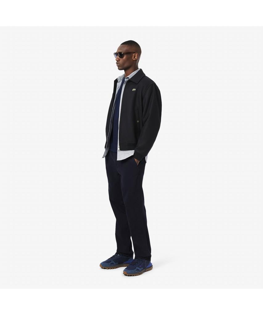 Lacoste Men'S Wool Blend Aviator Jacket Bh7843-55N Hde