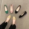 2025Women Flats Slip On Candy Color Woman Boat Shoes Black Faux Suede Ladies Ballet Flats