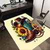 1PC Cowboy Boot Non-Slip Floor carpet, suitable for Office, bedroomand playrooms. It can also be used as a sofa footrest cover-T108