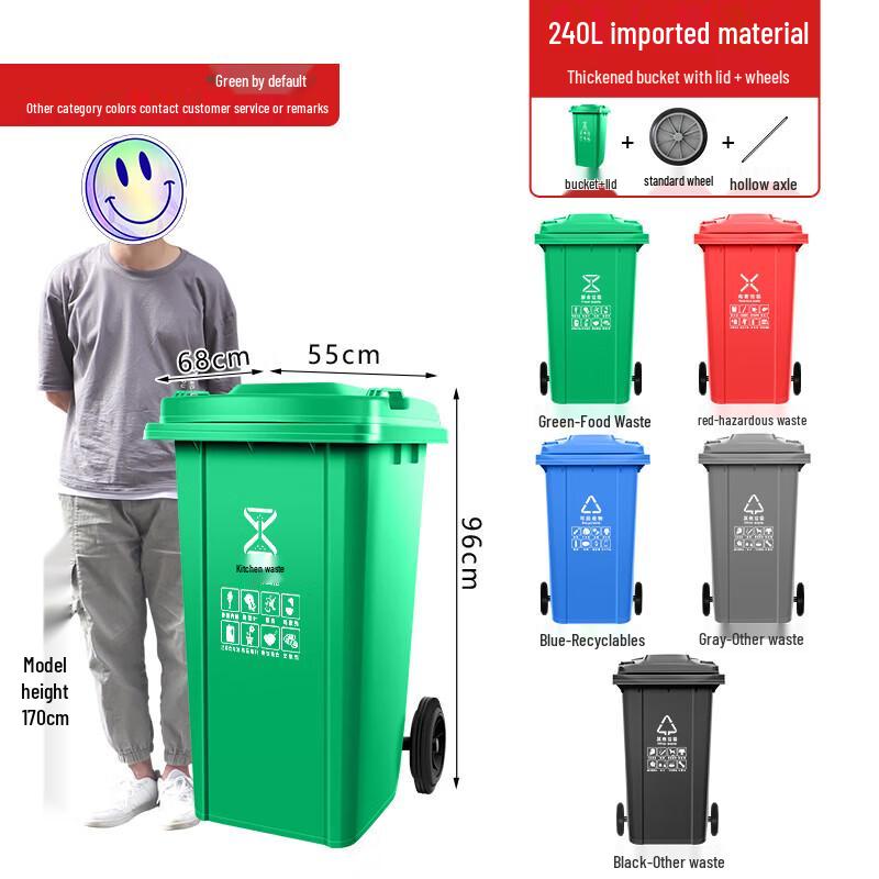 Commercial Outdoor Waste Bin with Foot Pedal