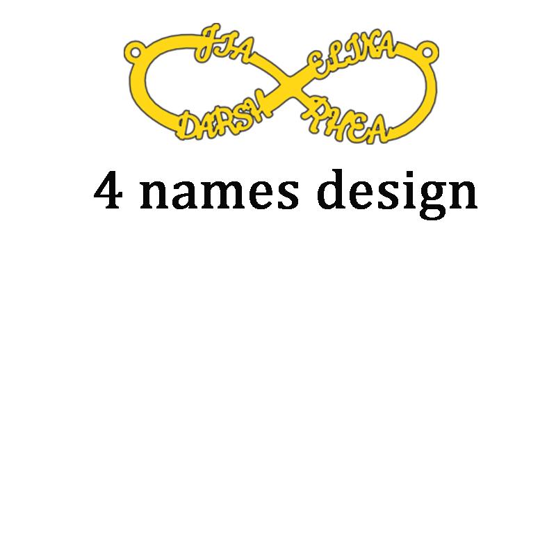 Atoztide Custom Multiple Name Infinity Bracelet for Women Men Open Bangle Stainless Steel Jewelry Personalized Birthday Gift