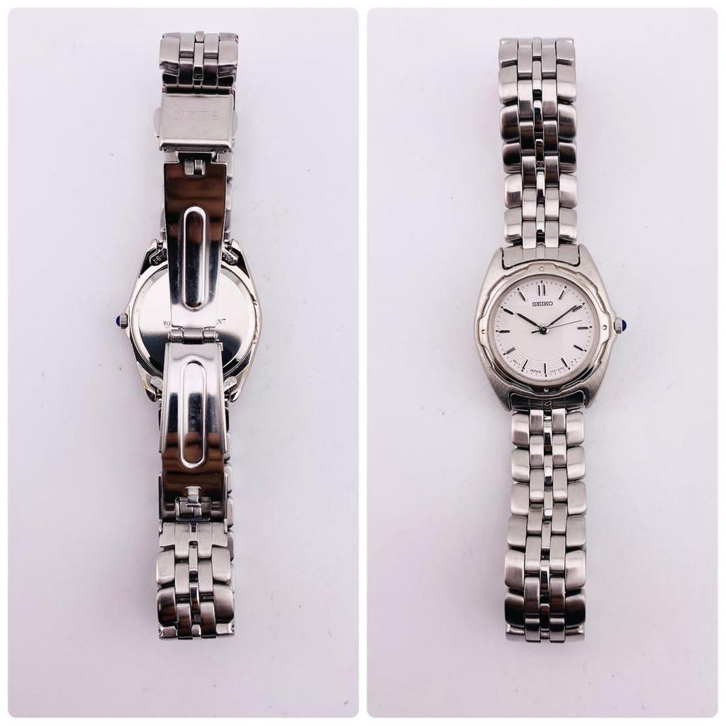 [USED] Rare SEIKO Women's QZ Silver Watch with Battery 2434