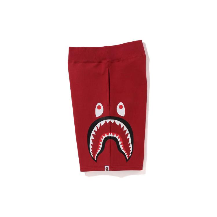 Bape Abc Camo Шорты-свитшот с боковым принтом Shark 1J30-153-016