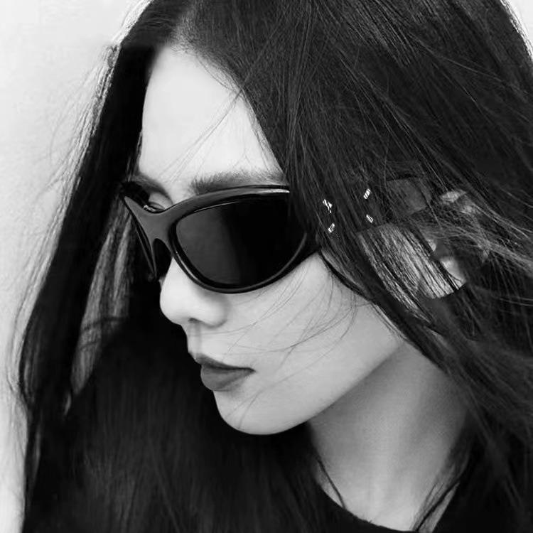 Коллаборация Margiela GM MM03 Очки-повязка Лиу Шиши Тот же стиль Велосипедные Крутые Солнцезащитные Очки для Девушки Высококачественное Ощущение