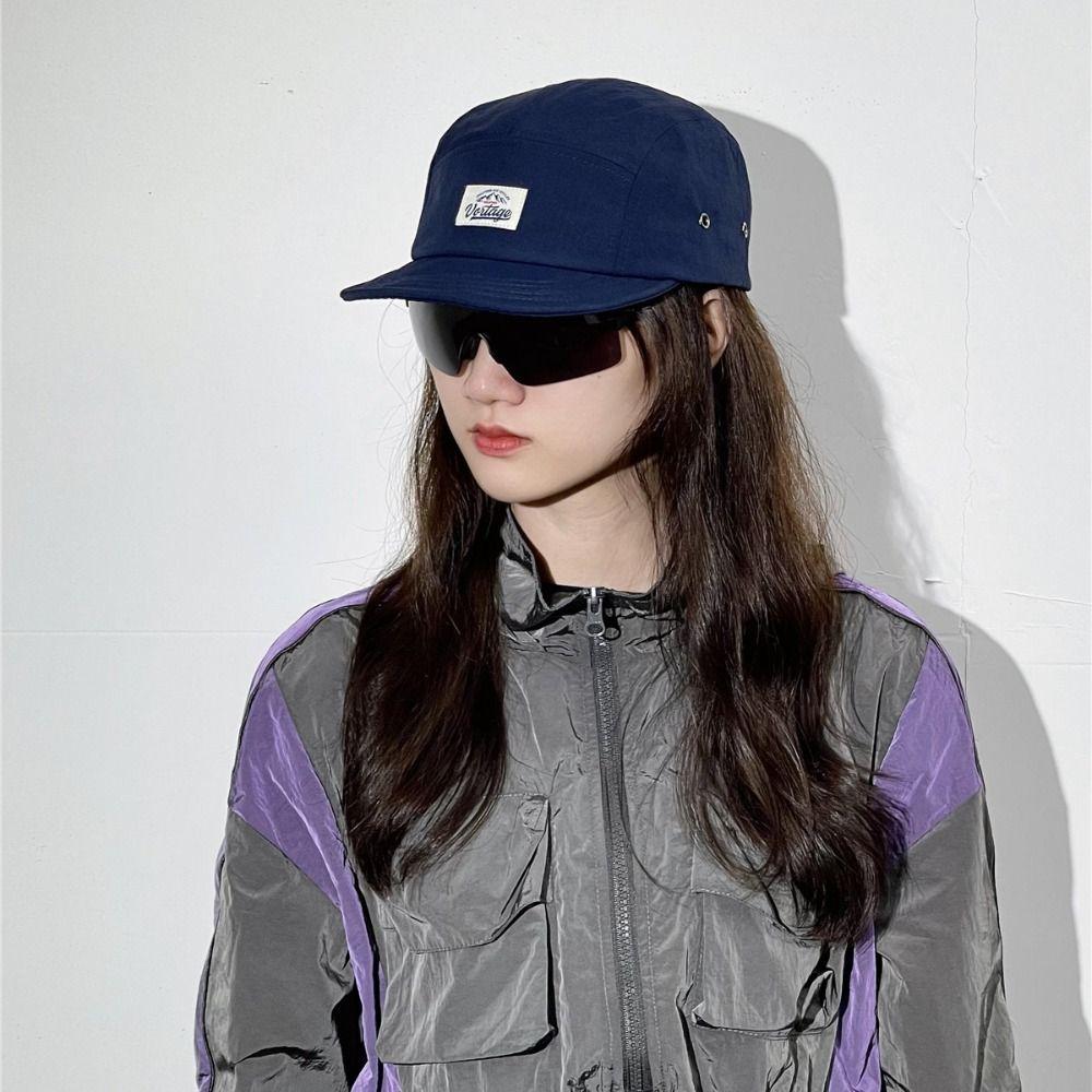 Adjustable Short Brim Baseball Cap Japanese Snapback Cap Breathable Women Sun Hat  Men/women