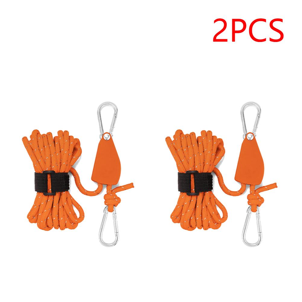 4 м регулируемый трос для кемпинговой палатки, вешалка для троса, трос для тента, подъемный трос, крюк, прочный трос, вешалка-зажим