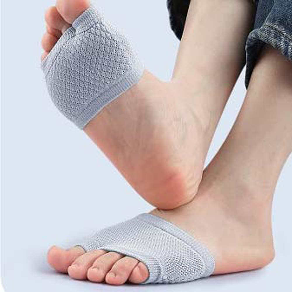 Prevent Abrasion Half Palm Socks Support Forefoot Toe Separator Socks Half Boat Socks  Outdoor