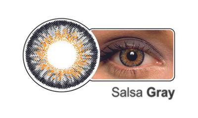 Celebration Color Yearly Coloured Contact Lenses 1 Pair (Salsa Gray,-13.50)