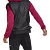 adidas Однотонный жилет на молнии с воротником-стойкой для мужчин, черный FT2417