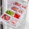 Kitchen Refrigerator Storage Box,Food Grade Frozen Special Fresh-keeping Box,Kitchen Compartment Sorting, Sealed Frozen Meat Box