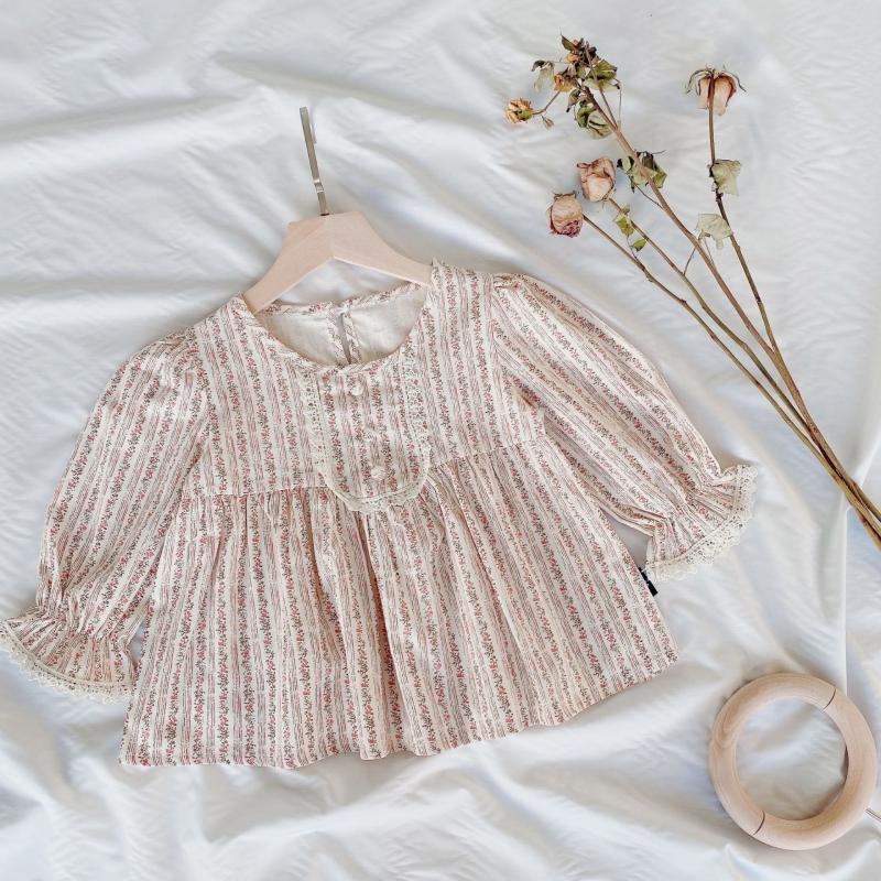 Girls' Court Style Shirt Temperamental Autumn Children's Shirt