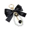 Big Bow Pearl Beaded Pendant Keyring Car Pendant Car Key Holder Fashion Car Keychain