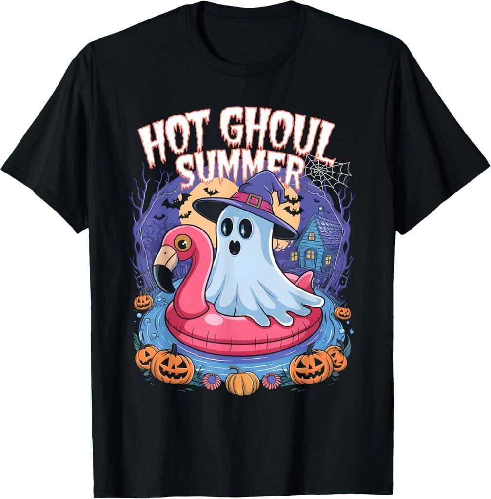 Hot Ghoul Summer Ghost Funny Halloween Ghosts Gift Unisex T-Shirt