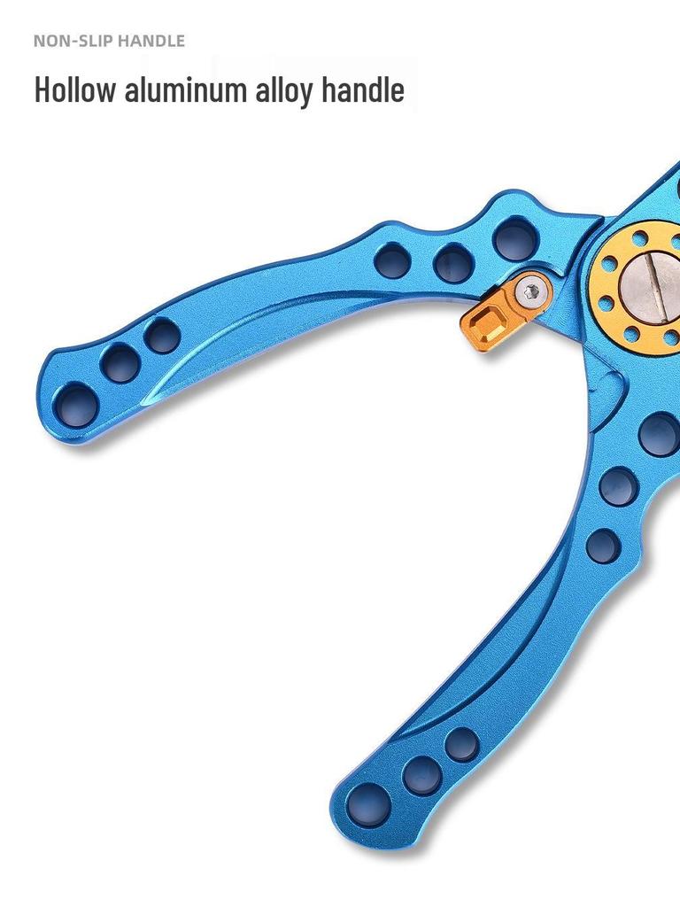 New Multifunctional Stainless Steel Fishing Pliers: Line Cutter, Fish Controller, Lead Foil Cutter, and Special Lure Pliers.