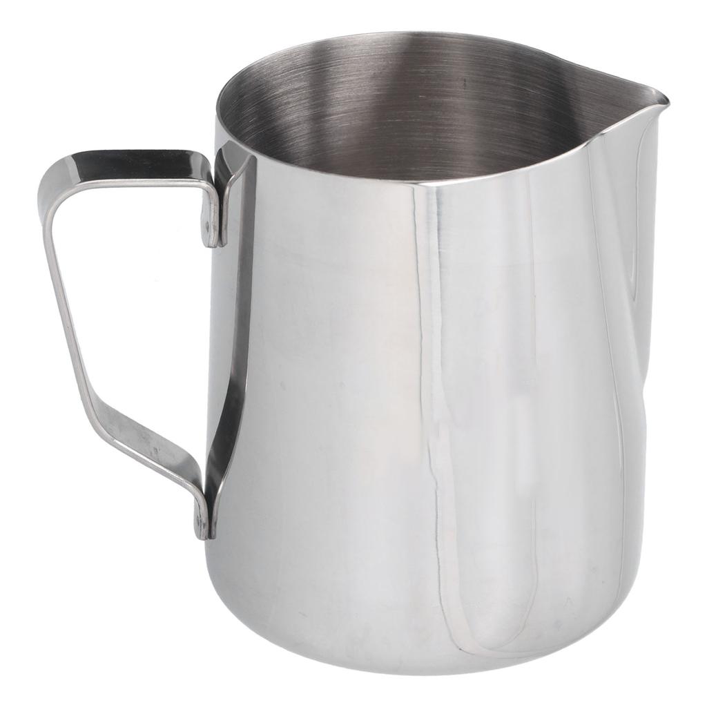 304 Stainless Steel Frothing Cup with Inner Scale Pointed Mouth Milk Frothing Cup for Home350(Without Label)