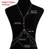 Cross Chest Breast Belly Body Chain Necklace For Women Girls Bra Wedding Sexy Ball Body Jewelry Prom Party Deco Accessories