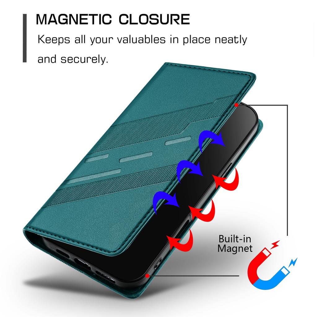 Magnetic Leather Wallet Flip Case for Vivo Y02A Y03 Y17 Y17S Y19 Y19S Y20 Y28 Y29 Y29S Y30 Y33S Y35 Y51 Y52S Y55S 4G 5G Cover