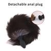 Анальный вибратор с дилдо в виде лисьего хвоста, анальная пробка с дистанционным управлением, анальный расширитель для женщин, аксессуары для косплея для взрослых, вибрирующая анальная пробка