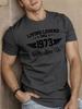 American Summer Men's 1973 3D Printed T-shirt Urban Fashion Street Style Round Neck Comfortable Casual Soft Short Sleeve Tops