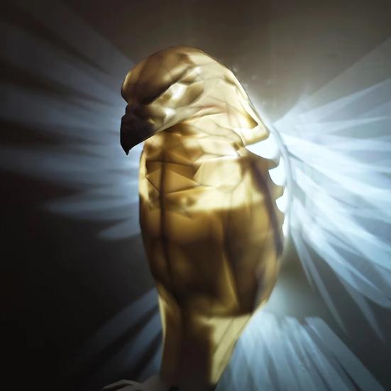 Настенный ночник в виде птицы 3D, белая лампа в виде совы, домашний офис, спальня, гостиная, прихожая, настенная декоративная светодиодная лампа в виде животного