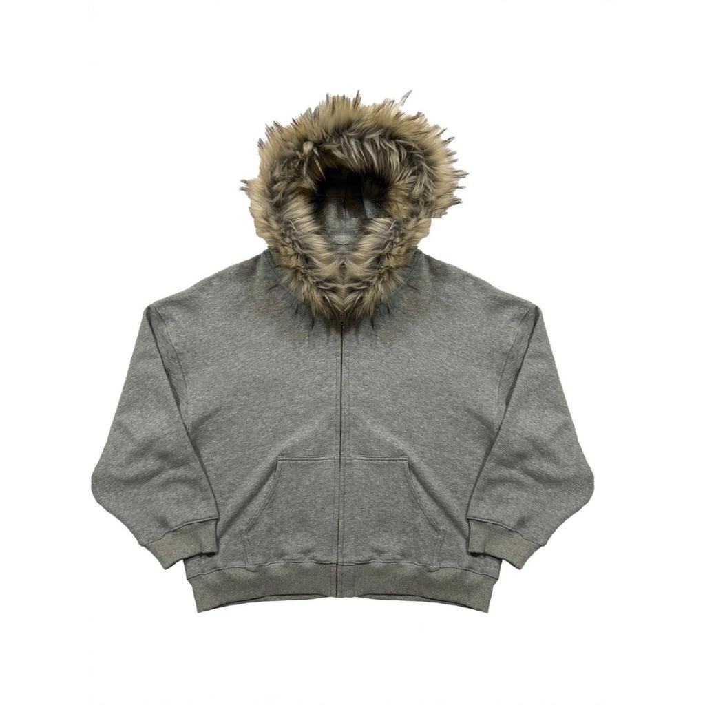 BeatStreet Осень/Зима Y2k Женские Эстетичные Харадзюку Толстовки с Капюшоном и Воротником из Искусственного Меха Одежда Графические Хип-Хоп Панк Готические Толстовки на Молнии