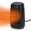 1500W Portable Space Heater Fast Heating 3 Heat Settings Indoor Electric Ceramic Heater for Bathroom Bedroom Living Room