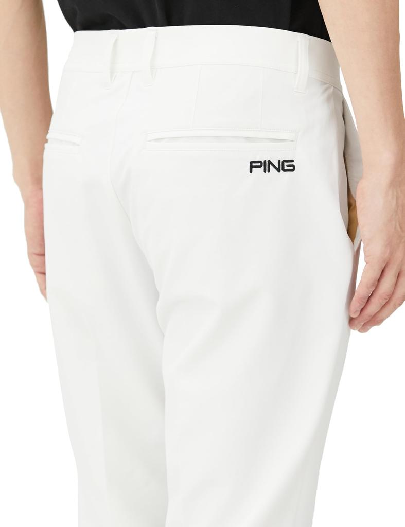 PING Apparel Men's Cross-Moving Long Pants (All-Direction Stretch) for Golf, Size 621-4131111, White, Size S