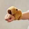 New Capybara Animal Slap Snap Wrap Wristband Bracelet Plush Stuffed Animal Kawaii Capybara Hand Ring Wristband Kid Toys