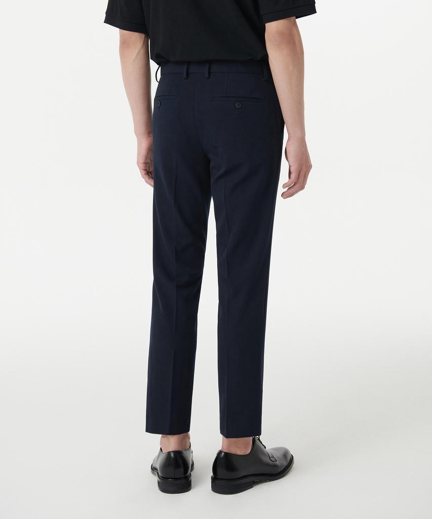 MUSINSA STANDARD Tapered Hidden Banding Crop Slacks [Navy]