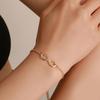 Women Girls Adjustable Simple 8 Word Charm Link Bracelet Friendship Day Birthday Jewelry Gift