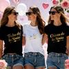 Spanish Team Bride Tribe T-Shirt Tribu & Chicas De La Novia Gold Foil Tops O Neck Tees for Bachelorette Party Wedding Squad Gift
