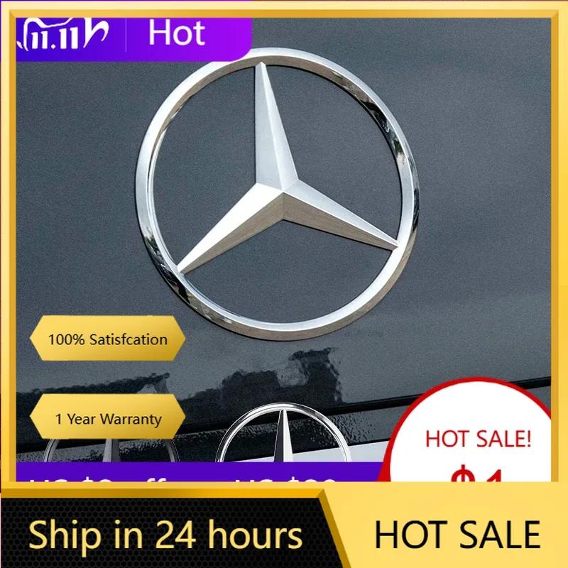 For Mercedes Benz 9cm ABS Car Rear Decal Trunk Emblem Sticker For Mercedes Benz S320 W164 W203 W204 W168 C180 E320 A200 CLA CLK