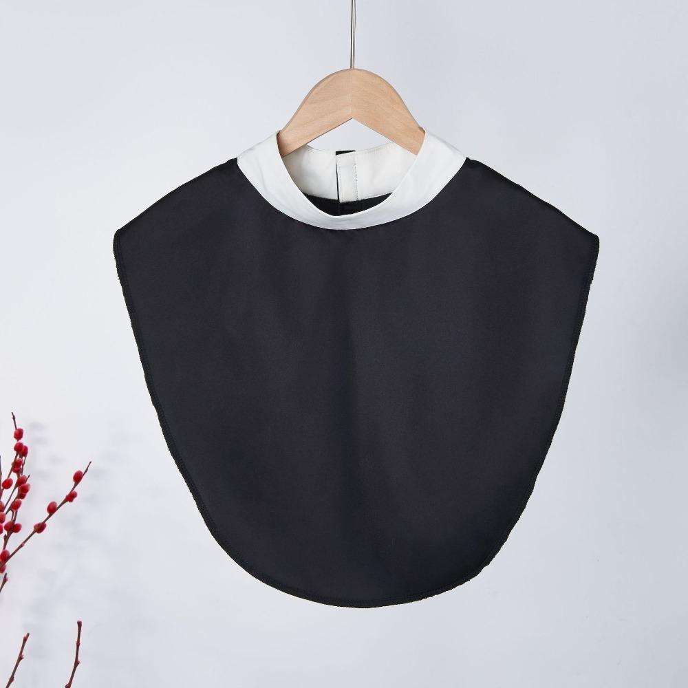 Однотонный съемный воротник для рубашки, удобное женское шейное украшение, поддельный воротник, аксессуар для свитера