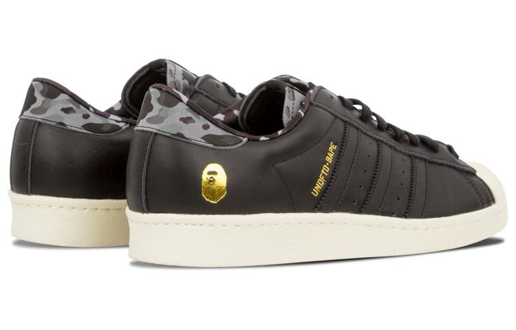 Superstar Undefeated x A Bathing Ape x Superstar Adidas Originals 80v 'Черный' B34291