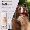 2 шт. зубная щетка-ручка для домашних животных, набор для чистки и отбеливания зубов, освежитель дыхания, удаление зубного камня, уход за полостью рта, зубная щетка-ручка для собак и кошек