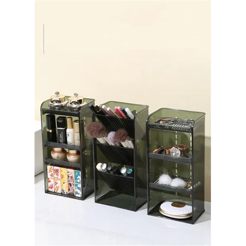 Mirror Cabinet Storage Box Desktop Transparent Dressing Table Skin Care Products Jewelry Makeup Brush Multi-layer Storage Rack Lipstick Storage Rack