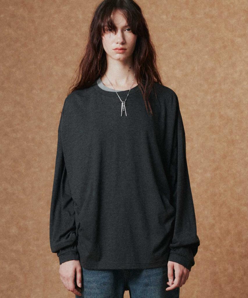 WMC Double Neck Long Sleeve_Charcoal Grey