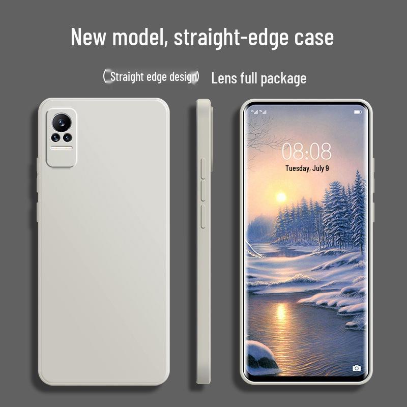 Чехол из жидкого силикона TPU в стиле ретро для телефона Xiaomi CIVI 2109119BC - Креативный и модный для мужчин и женщин