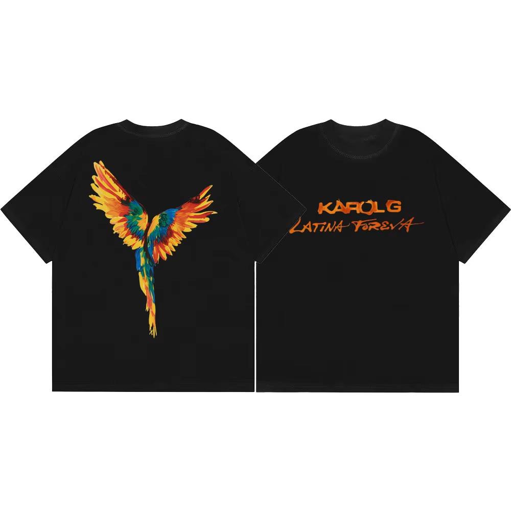 Singer Karol G Tour 2026 Graphic T Shirt Unisex Unisex Fashion Pop Music Short Sleeve Tshirt High Quality Cotton Oversized Tshirts